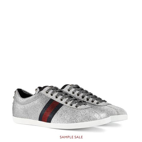 mens gucci glitter sneakers|gucci glitter sneakers with studs.